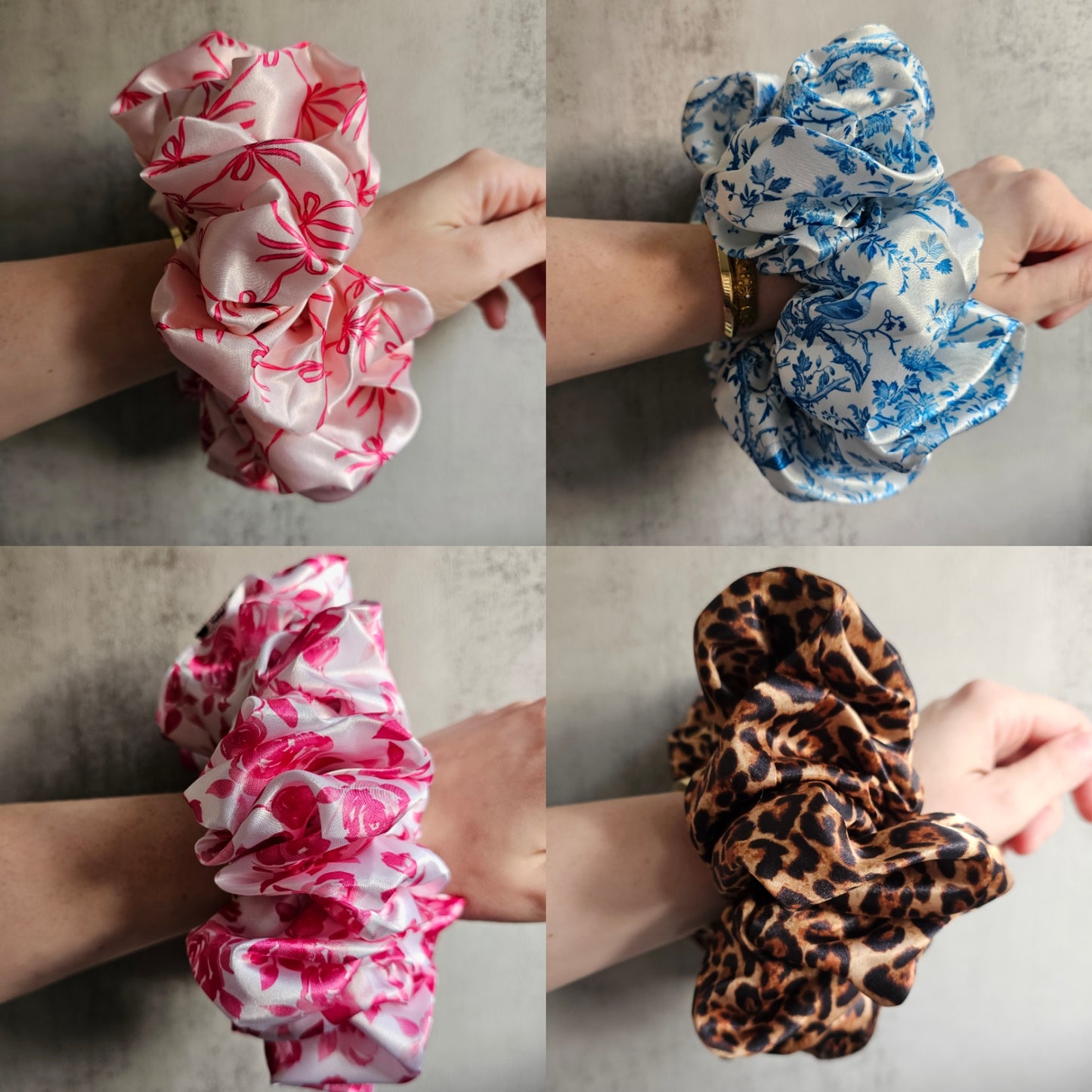 JUMBO hair scrunchies.