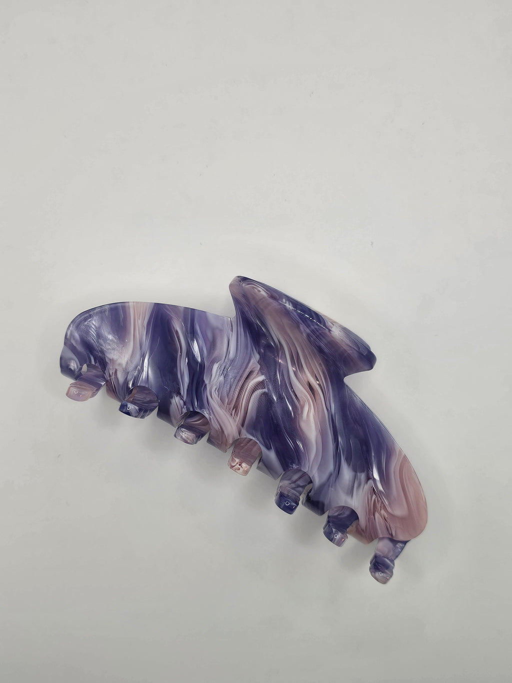 Lilac & Baby Pink Marble Claw Clip