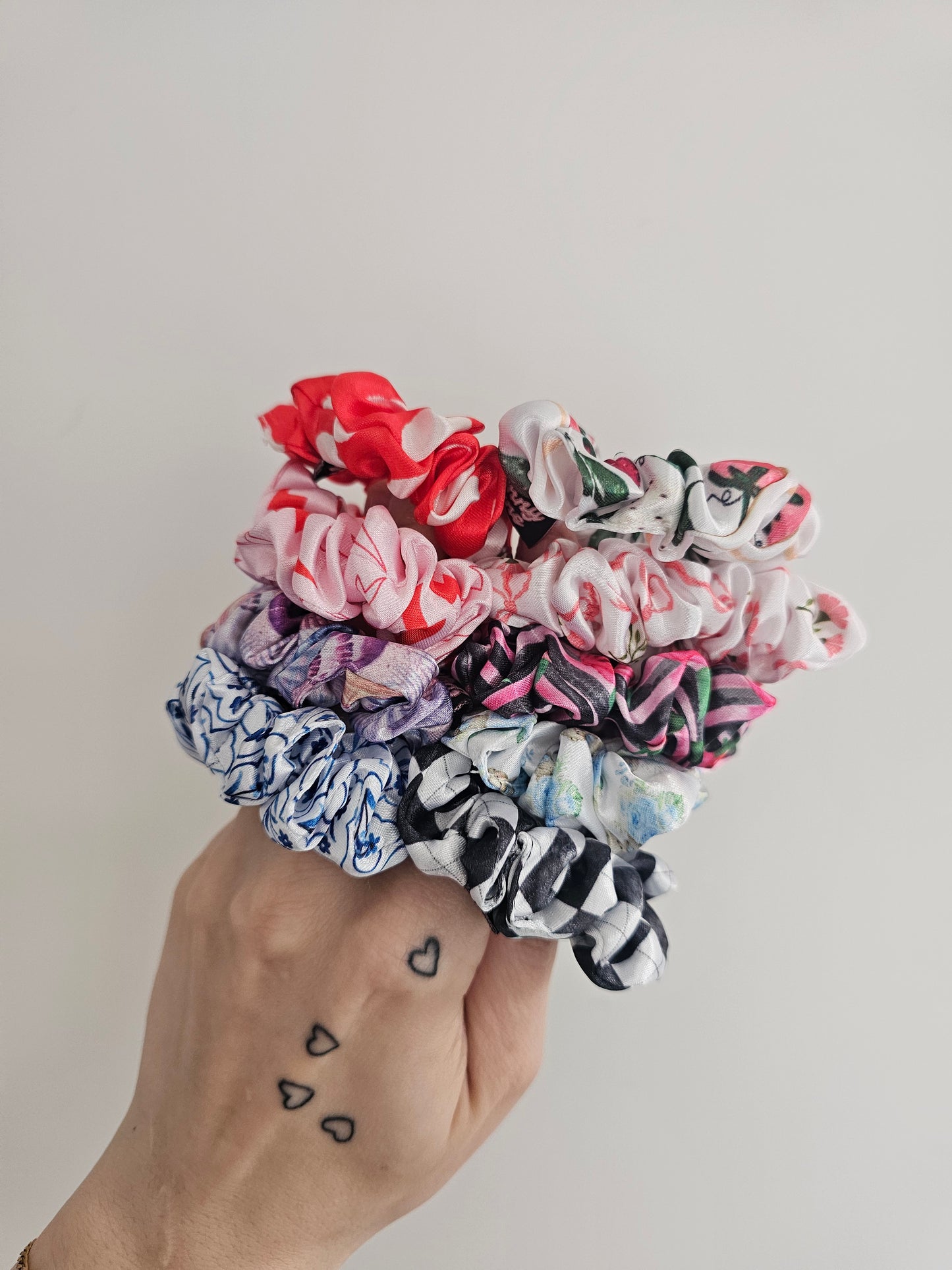 Mini Satin Hair Scrunchie, new designs
