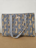 Grey Striped Leopard Collection, cotton tote bags, handmade tote.