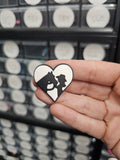 Cowgirl heart shoe charm