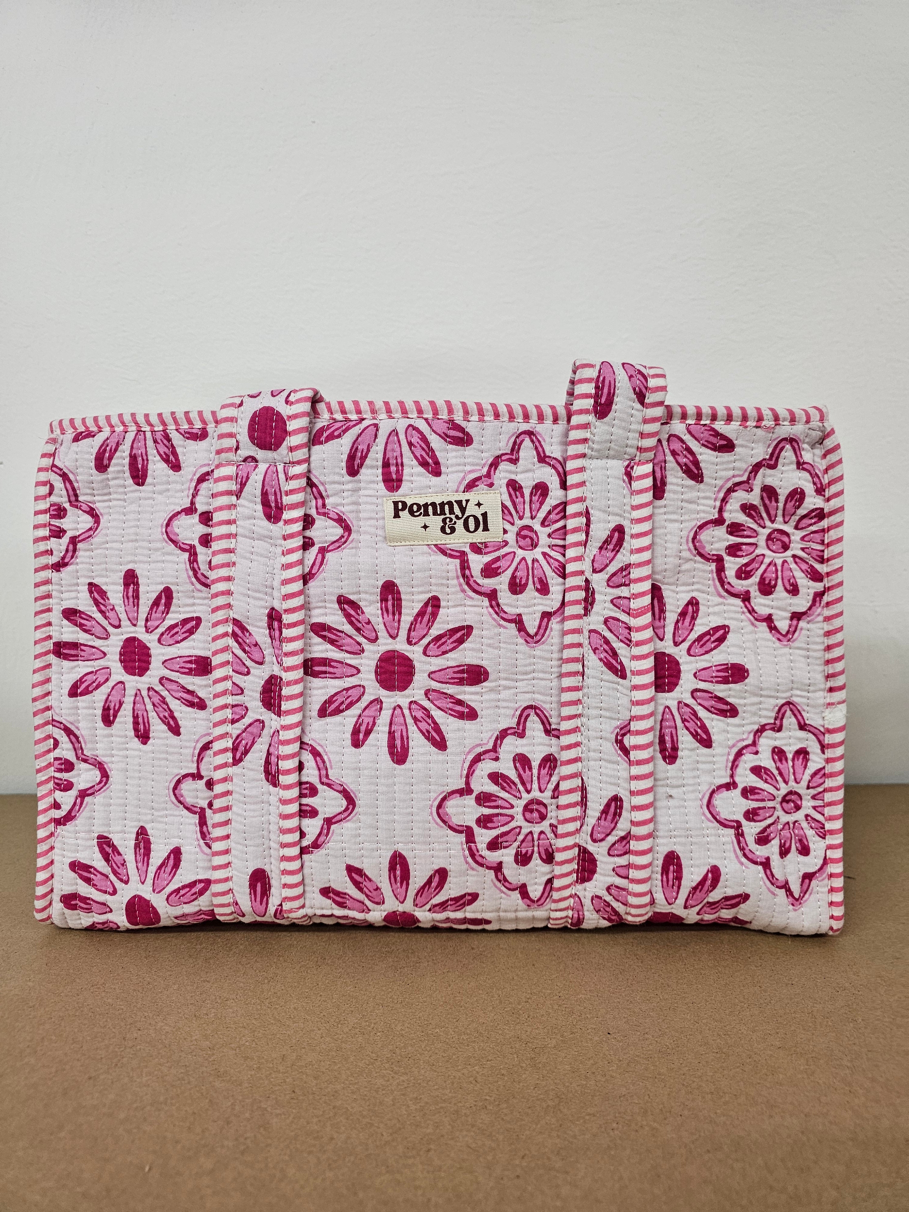 Pink Passion Collection. Cotton, handmade tote bags