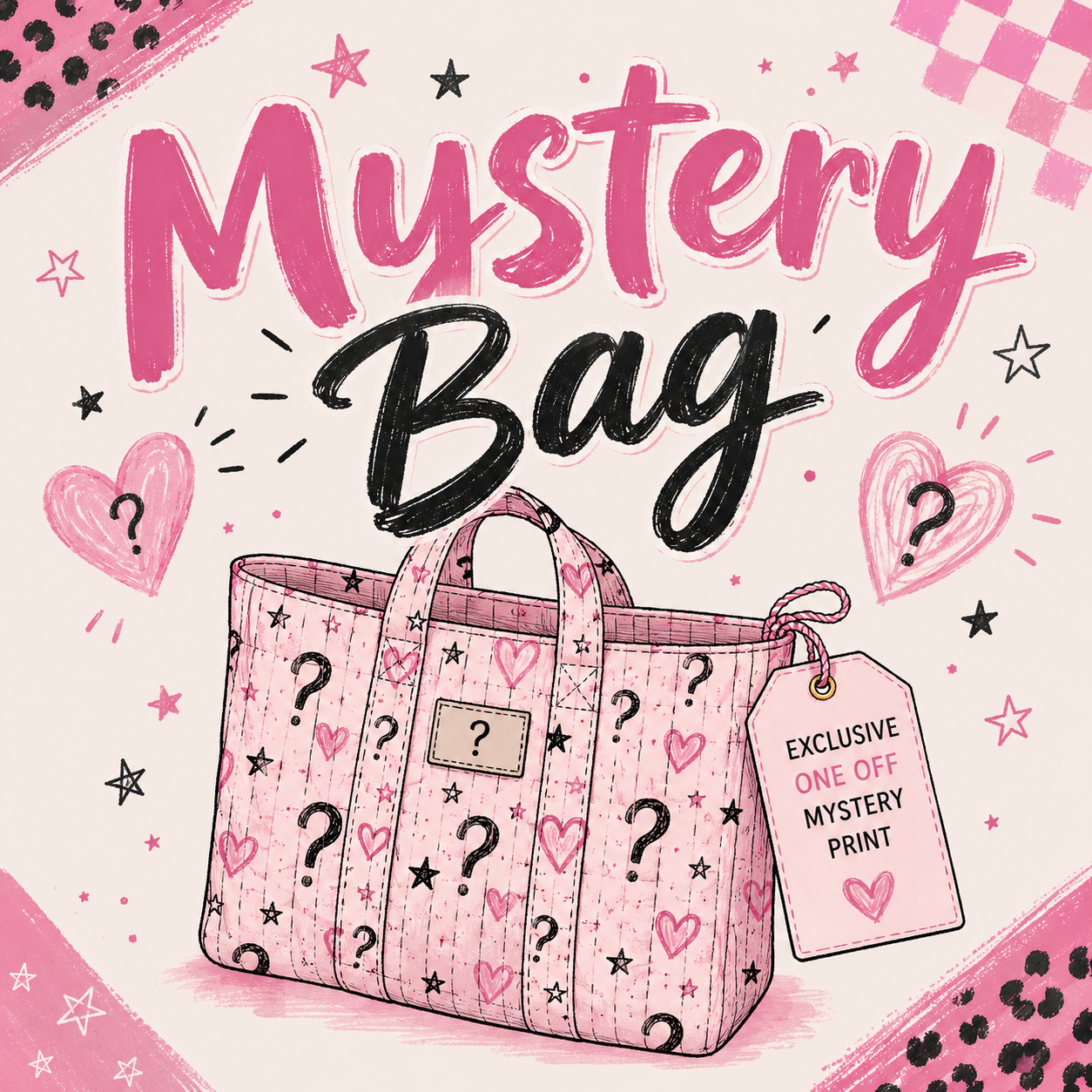MYSTERY BAG, ONE OFF EXCLUSIVE FABRIC. NON RETURNABLE!!