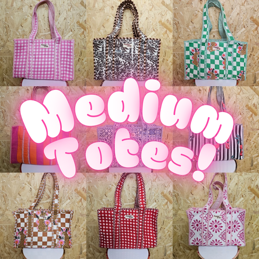 Medium Tote Bags - Penny & Ol