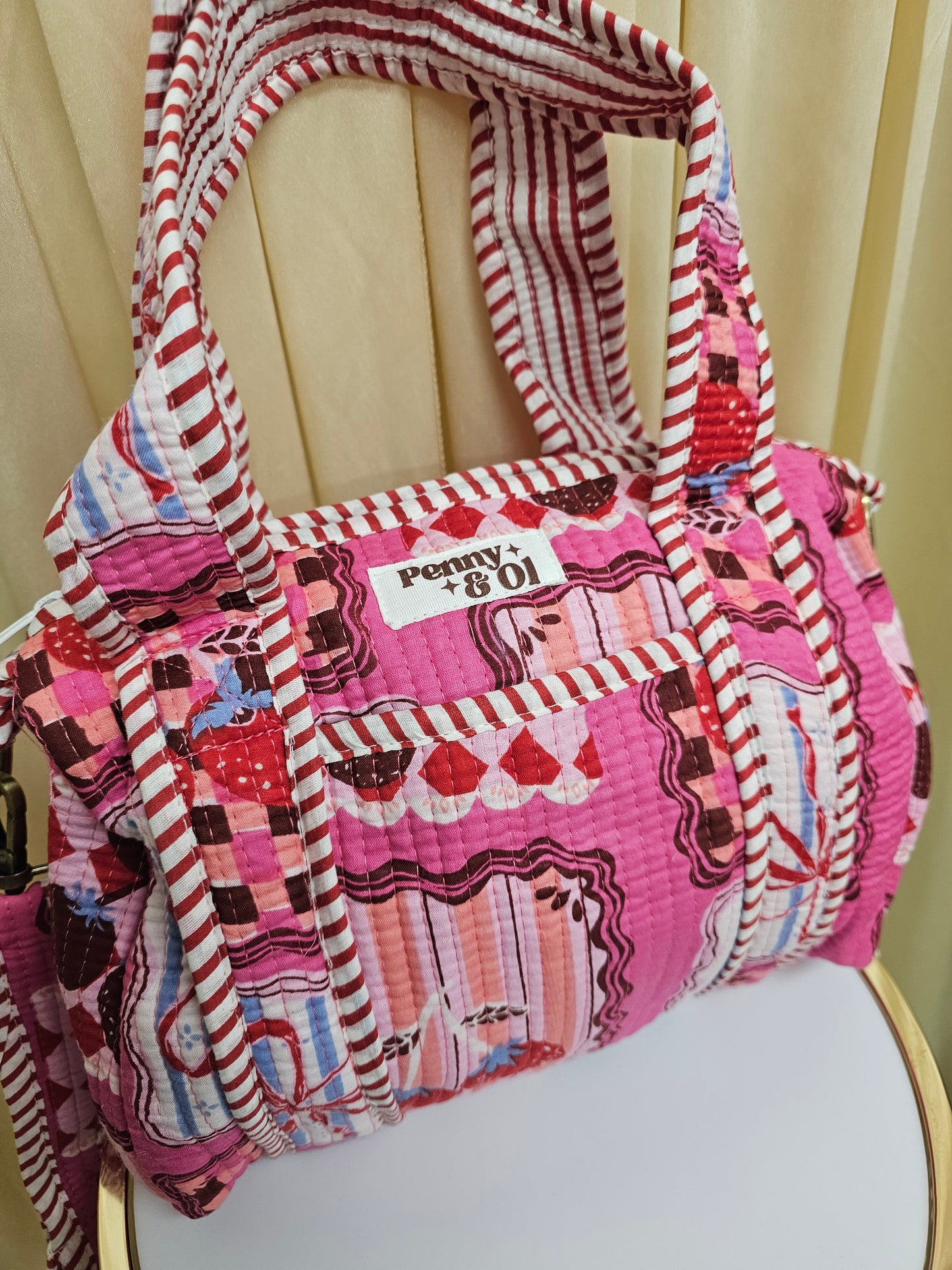 Berries & Bows Collection tote bags. Cotton tote bags all sizes.