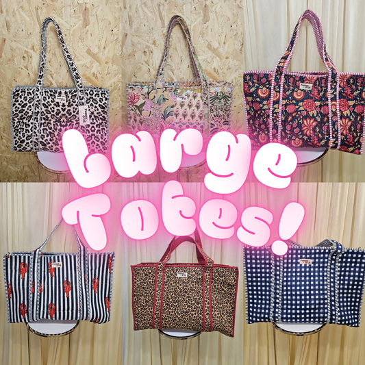 Large Tote Bags - Penny & Ol