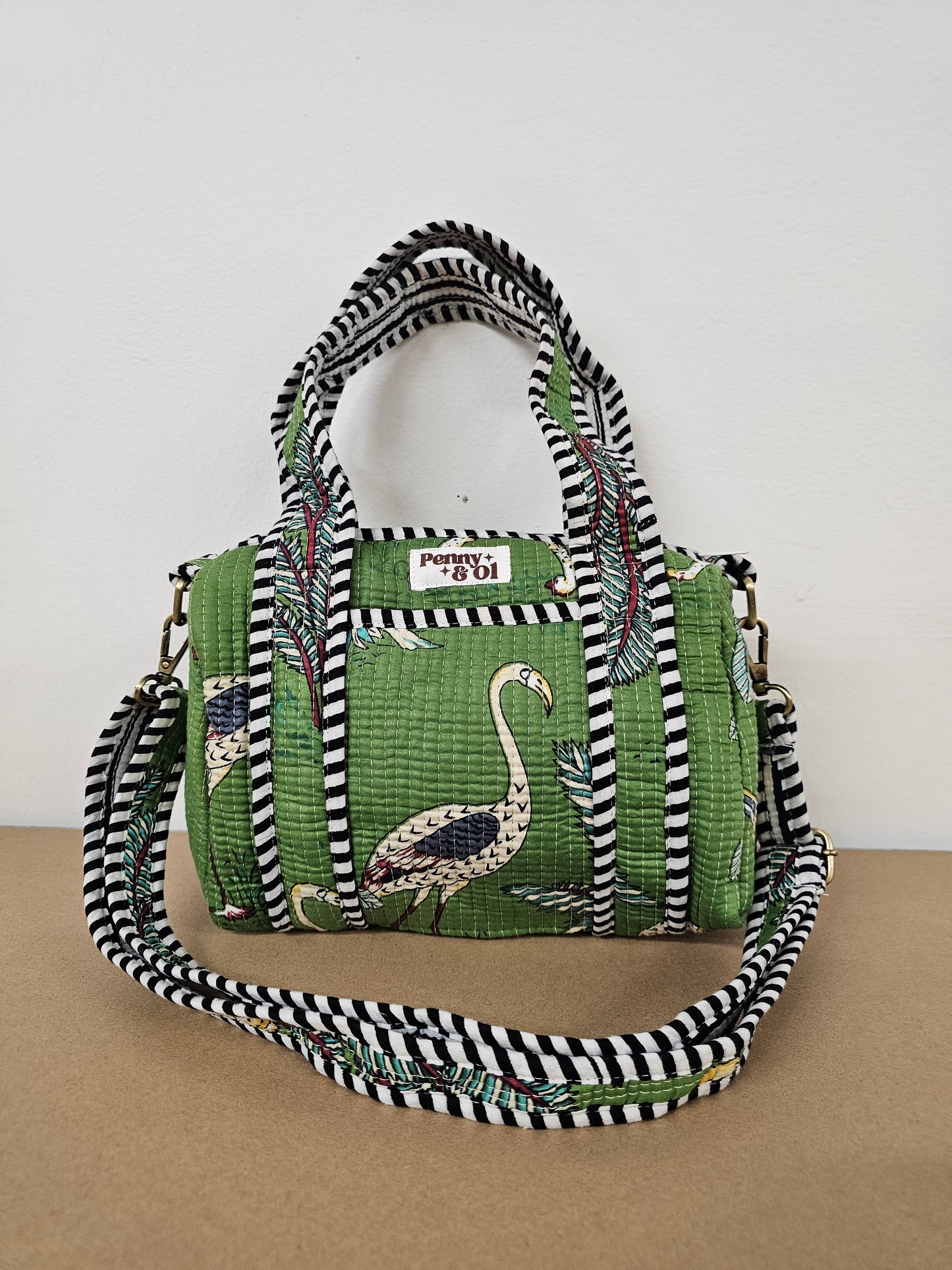 Jungle mini duffle bag, Cotton tote bags.