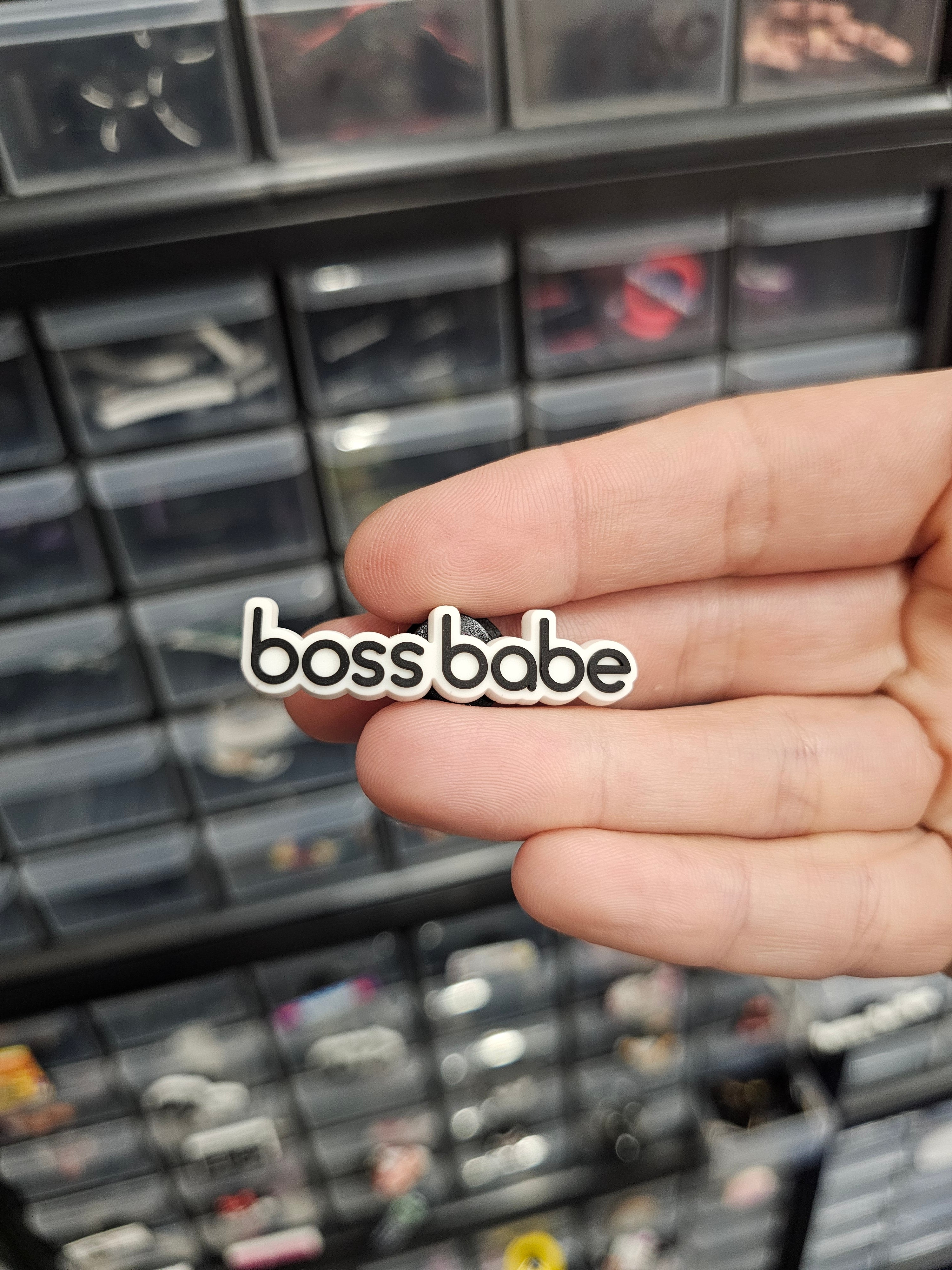 Boss babe shoe charm