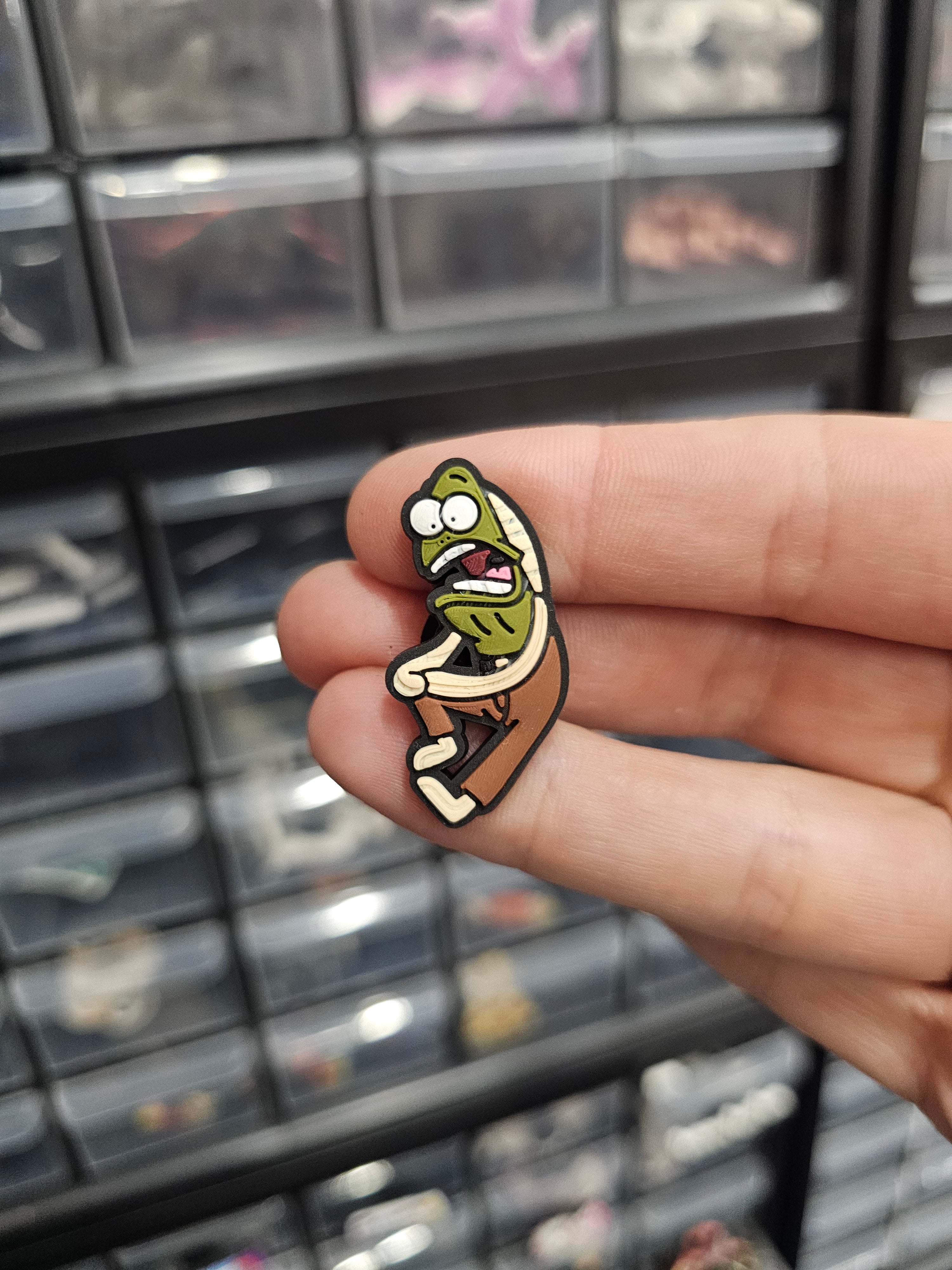 Ow my toe fish shoe charm