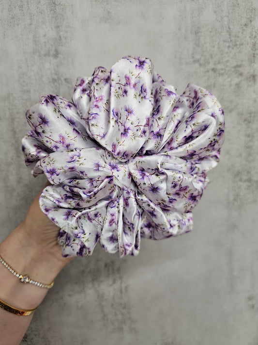 Lilac Blossom XL Hair Scrunchie.