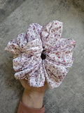 Llama Party XL Satin Hair Scrunchie