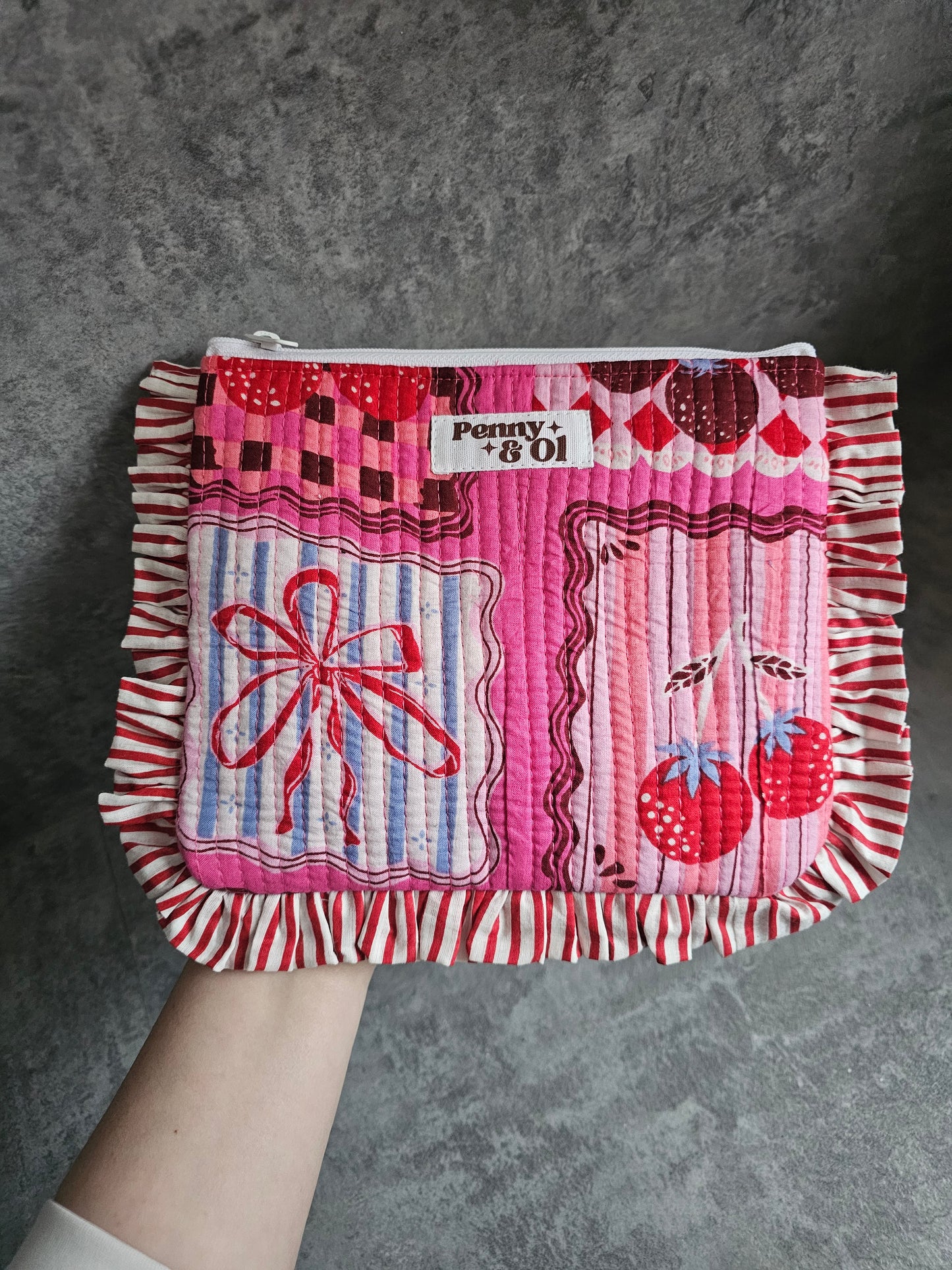 Berries & Bows Collection tote bags. Cotton tote bags all sizes.