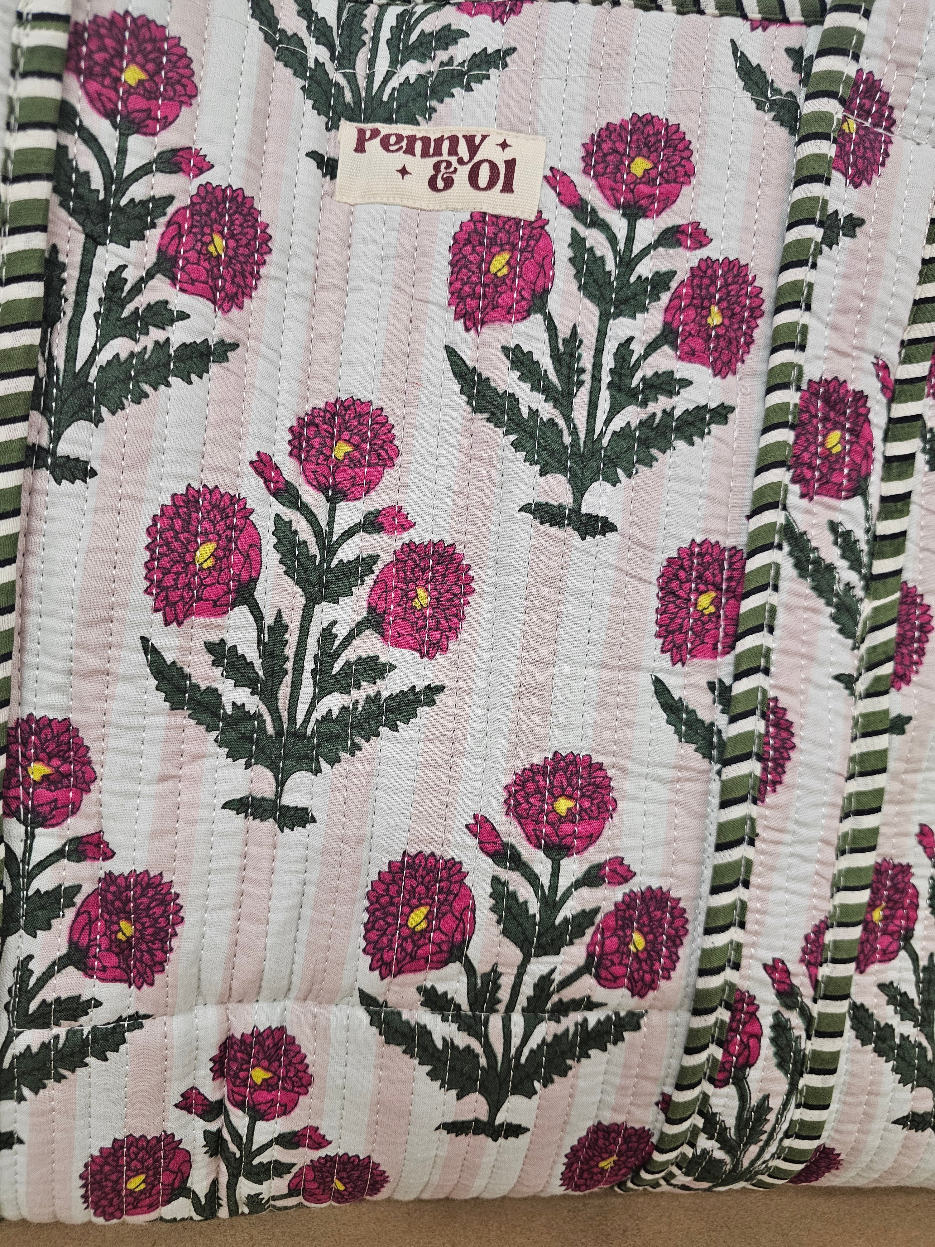 Florence Collection. Cotton, handmade tote bags