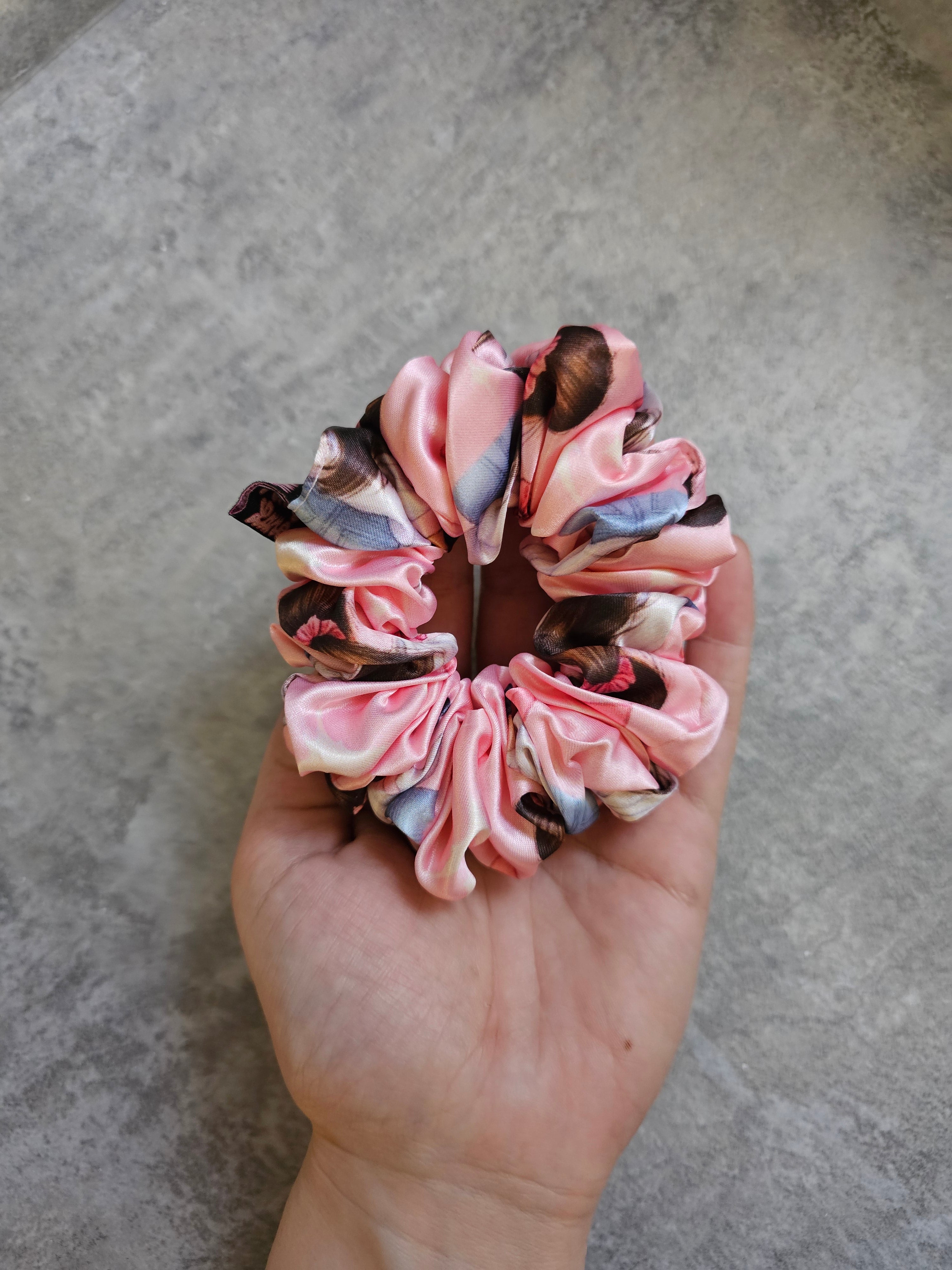 Scrunchie Girl Satin Hair Scrunchie Collection, Keyring, Lanyard