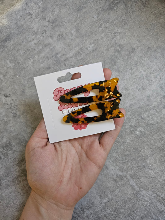 2 pack of cat slides, crocodile clips