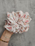 Floral Bows Velvet XL Hair Scrunchie.