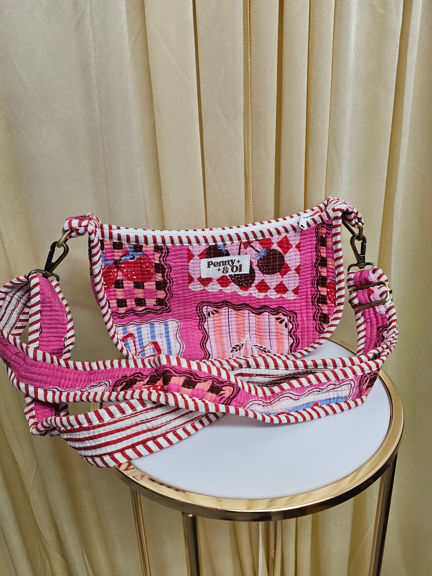 Berries & Bows Collection tote bags. Cotton tote bags all sizes.
