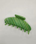 Green Marble Claw Clip