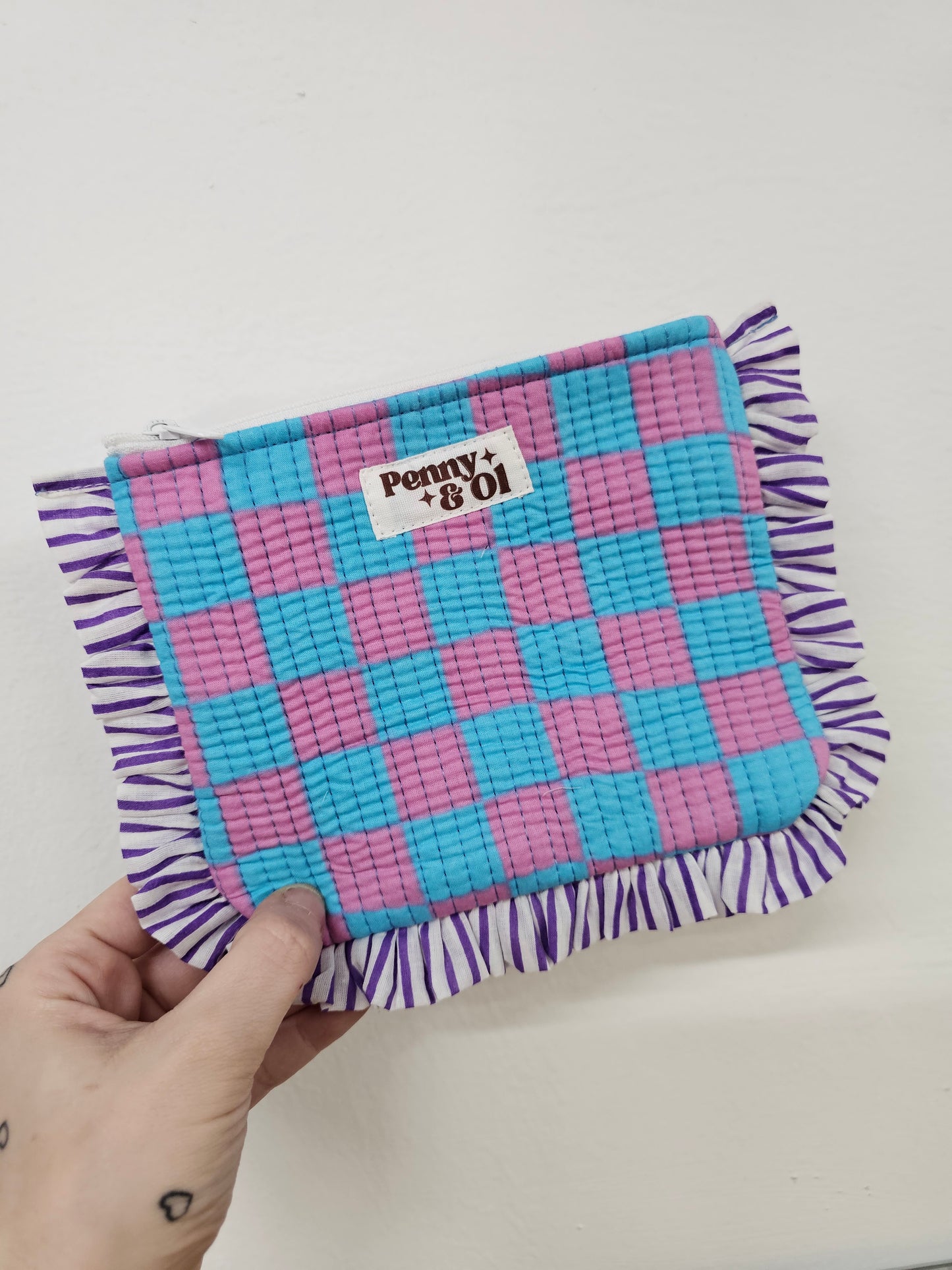 Bubblegum checkerboard collection, tote bags. Cotton tote bags all sizes