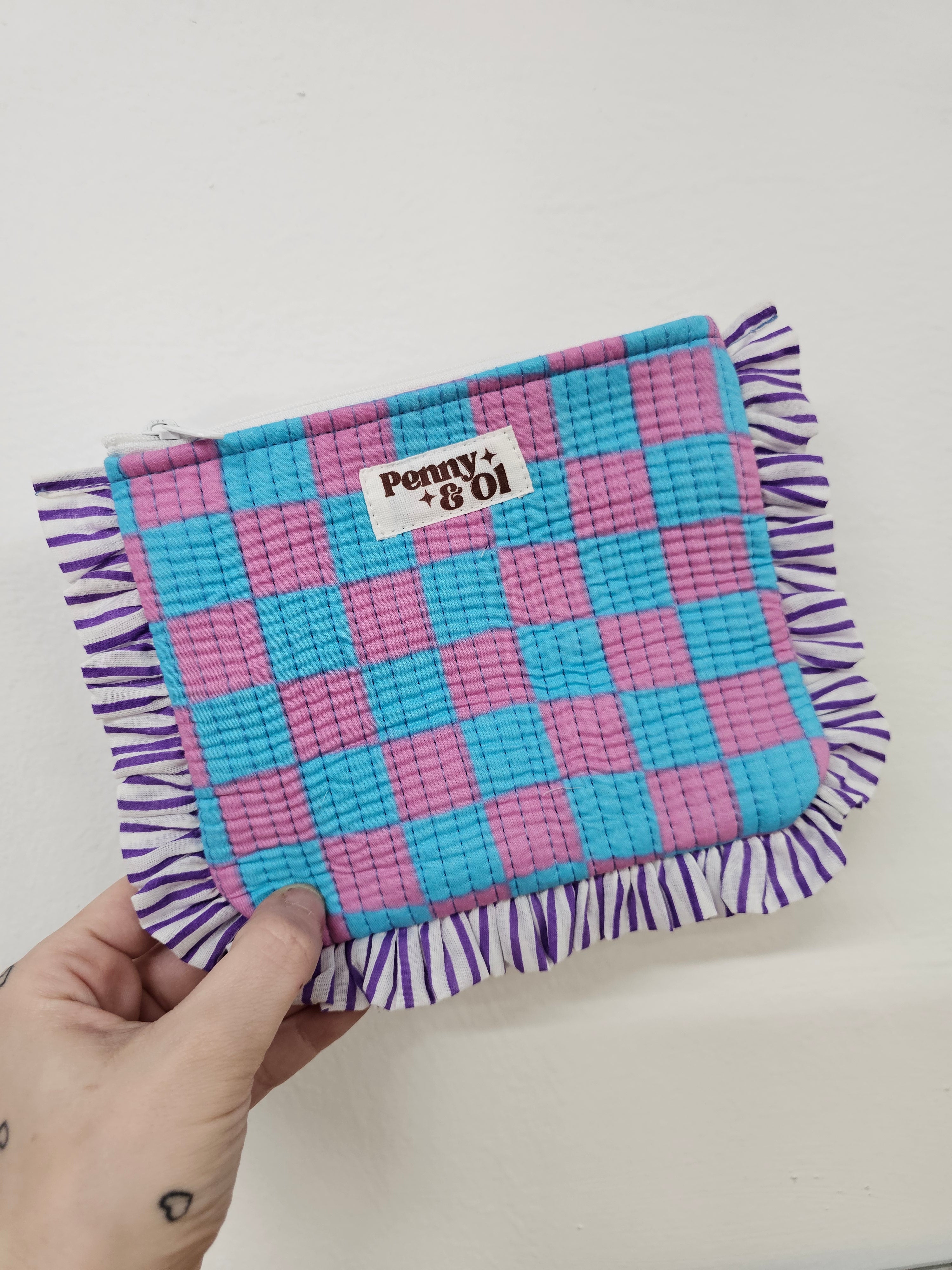 Bubblegum checkerboard collection, tote bags. Cotton tote bags all sizes