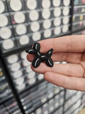 Black balloon dog shoe charm