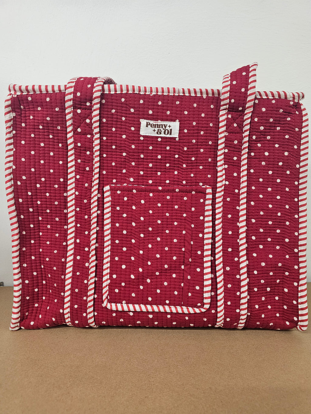 Red Polka Dot collection, tote bags. Cotton tote bags all sizes.