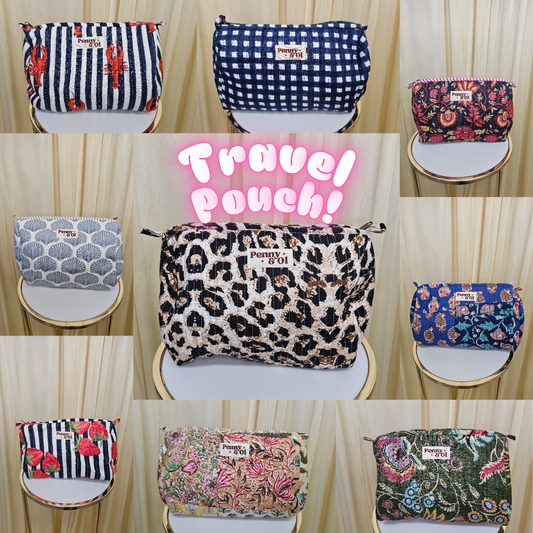 Waterproof Travel Zip Pouch - Penny & Ol - Tote Bag