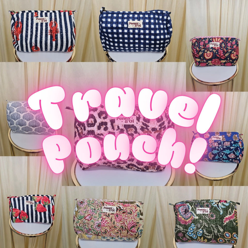 Waterproof Travel Zip Pouch - Penny & Ol - Tote Bag