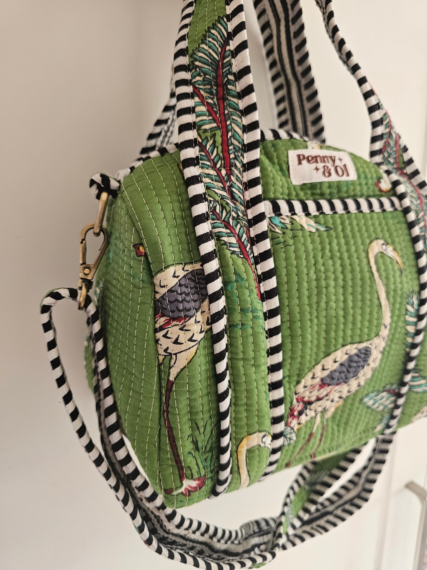 Jungle mini duffle bag, Cotton tote bags.