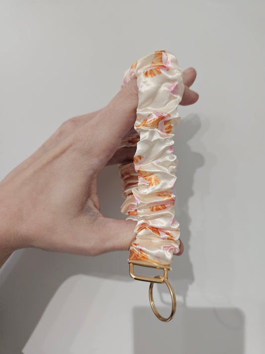 Croissant Cutie Scrunchie Keyring