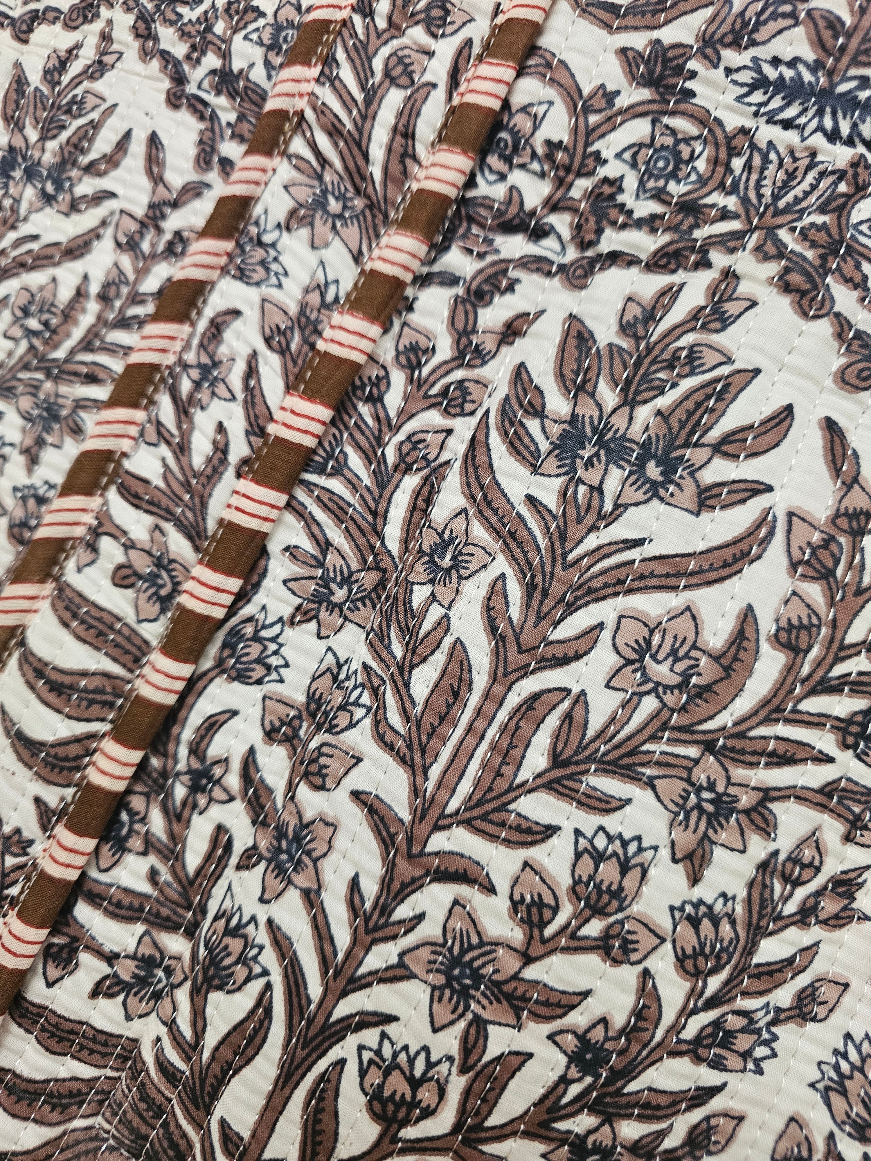 Woodland Bloom Collection. Cotton, handmade tote bags