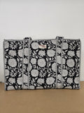 Midnight Blossom Collection, cotton, handmade tote bags