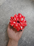Red Polka Dots MIDI Satin Hair Scrunchie