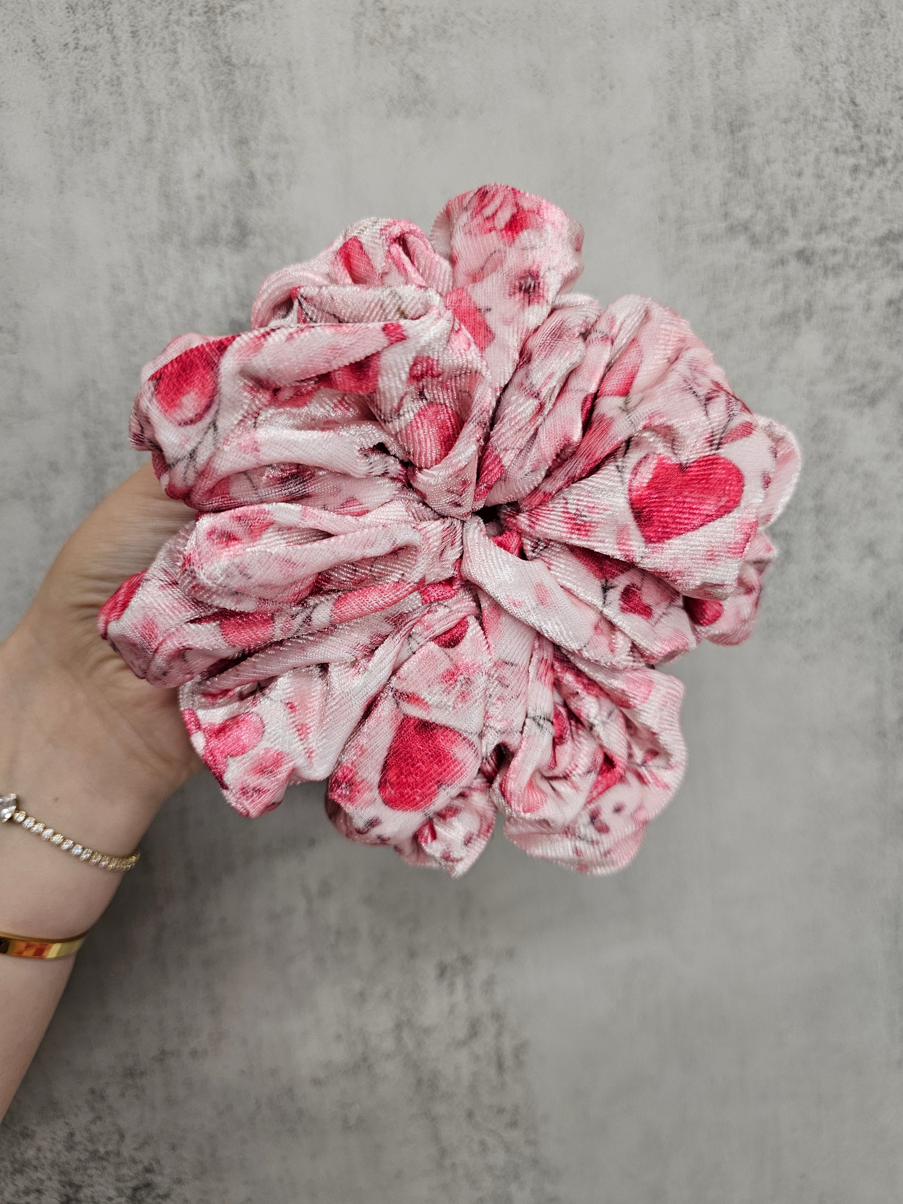 Love Is In The Air Velvet XL Hair Scrunchie.