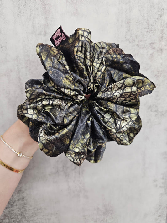 Crocodile Print XL Hair Scrunchie.