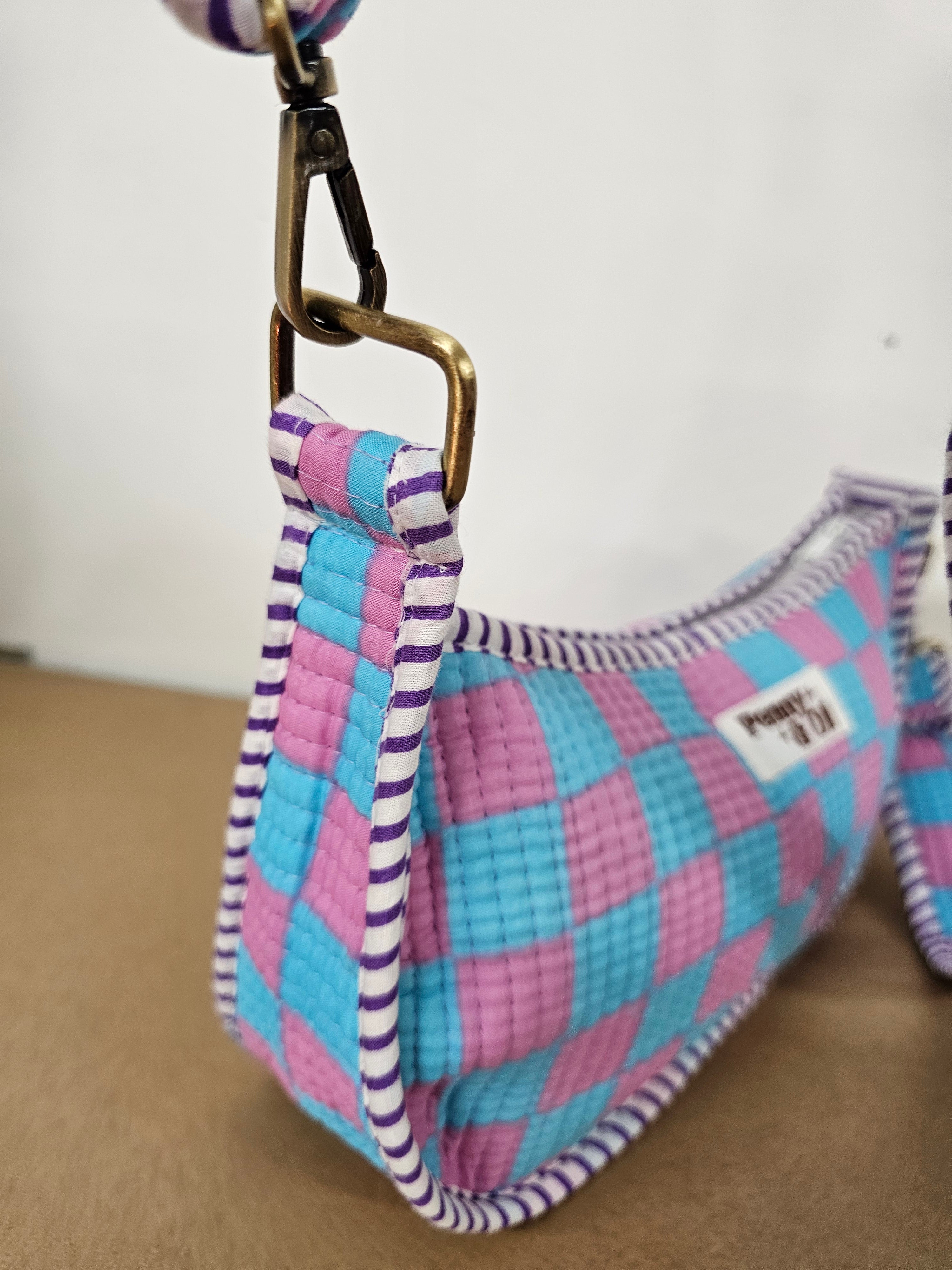 Bubblegum checkerboard collection, tote bags. Cotton tote bags all sizes