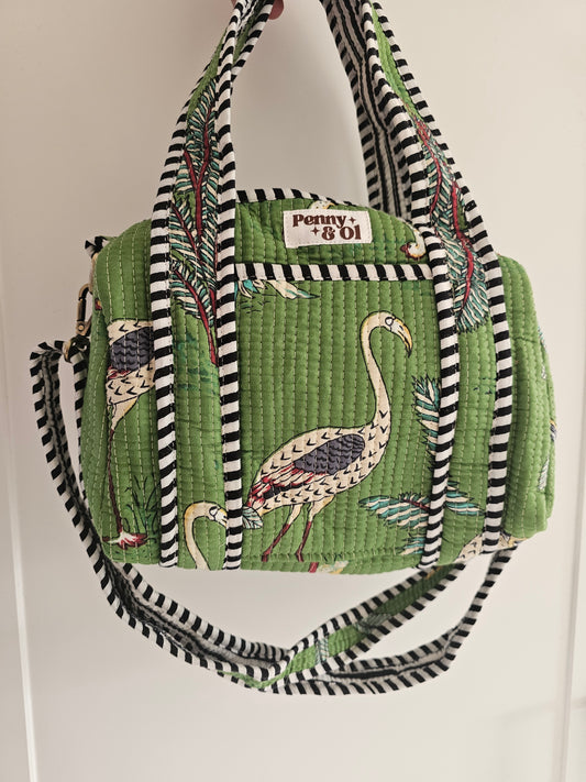 Jungle mini duffle bag, Cotton tote bags.