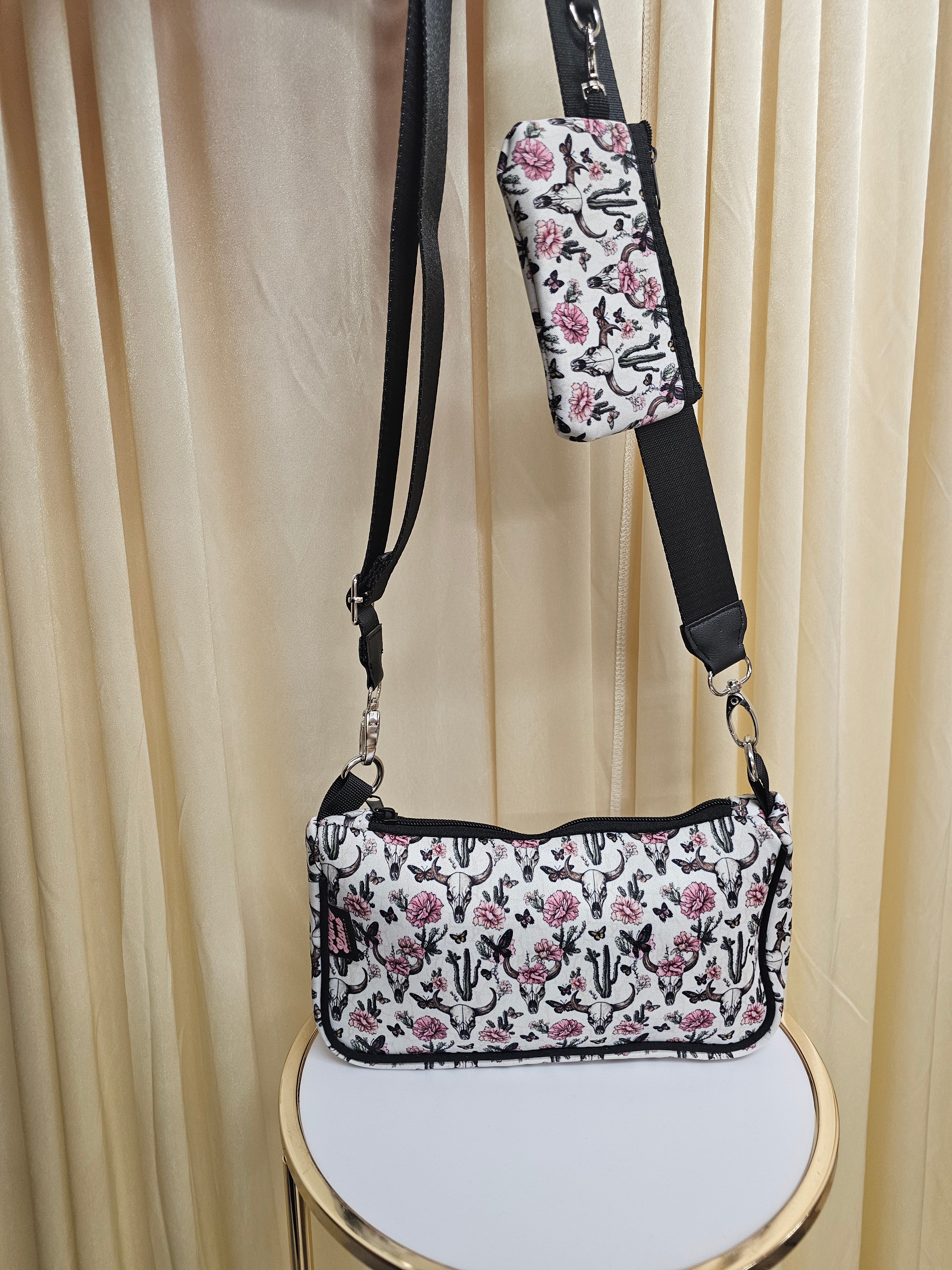 PLS Cross Body Bag, Extendable Strap, New in PLS neoprene handbag