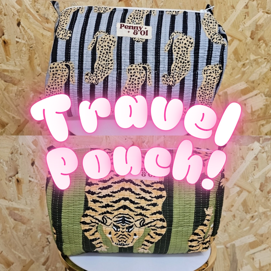 Waterproof Travel Zip Pouch - Penny & Ol - Tote Bag