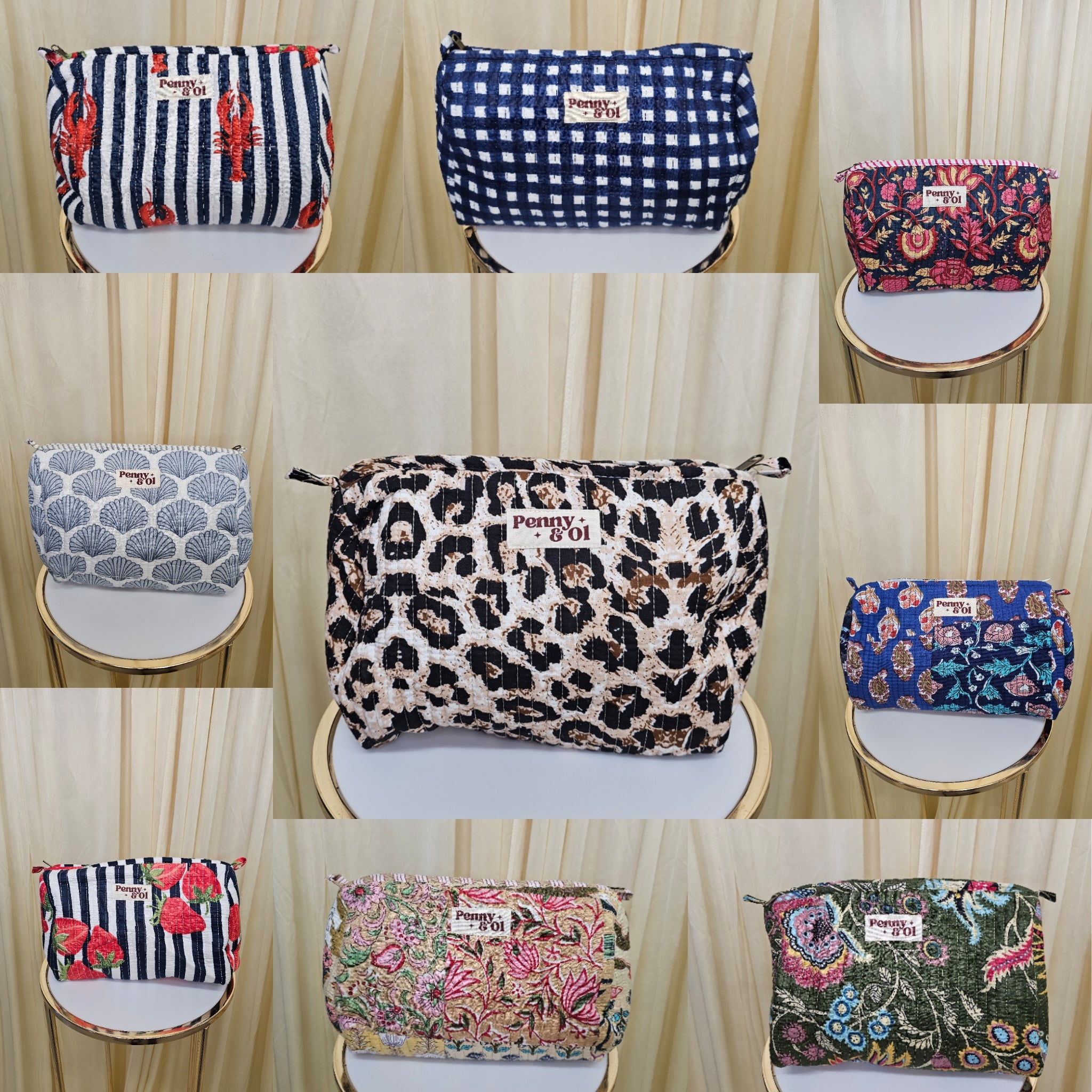 Waterproof Travel Zip Pouch - Penny & Ol - Tote Bag