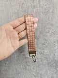 Chesnut Tartan Wristlet Keyring