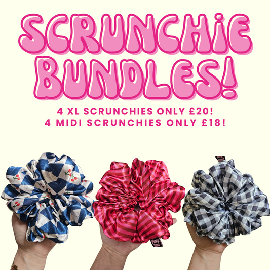 Choose your own scrunchie bundles! SATIN ONLY. Save £10!