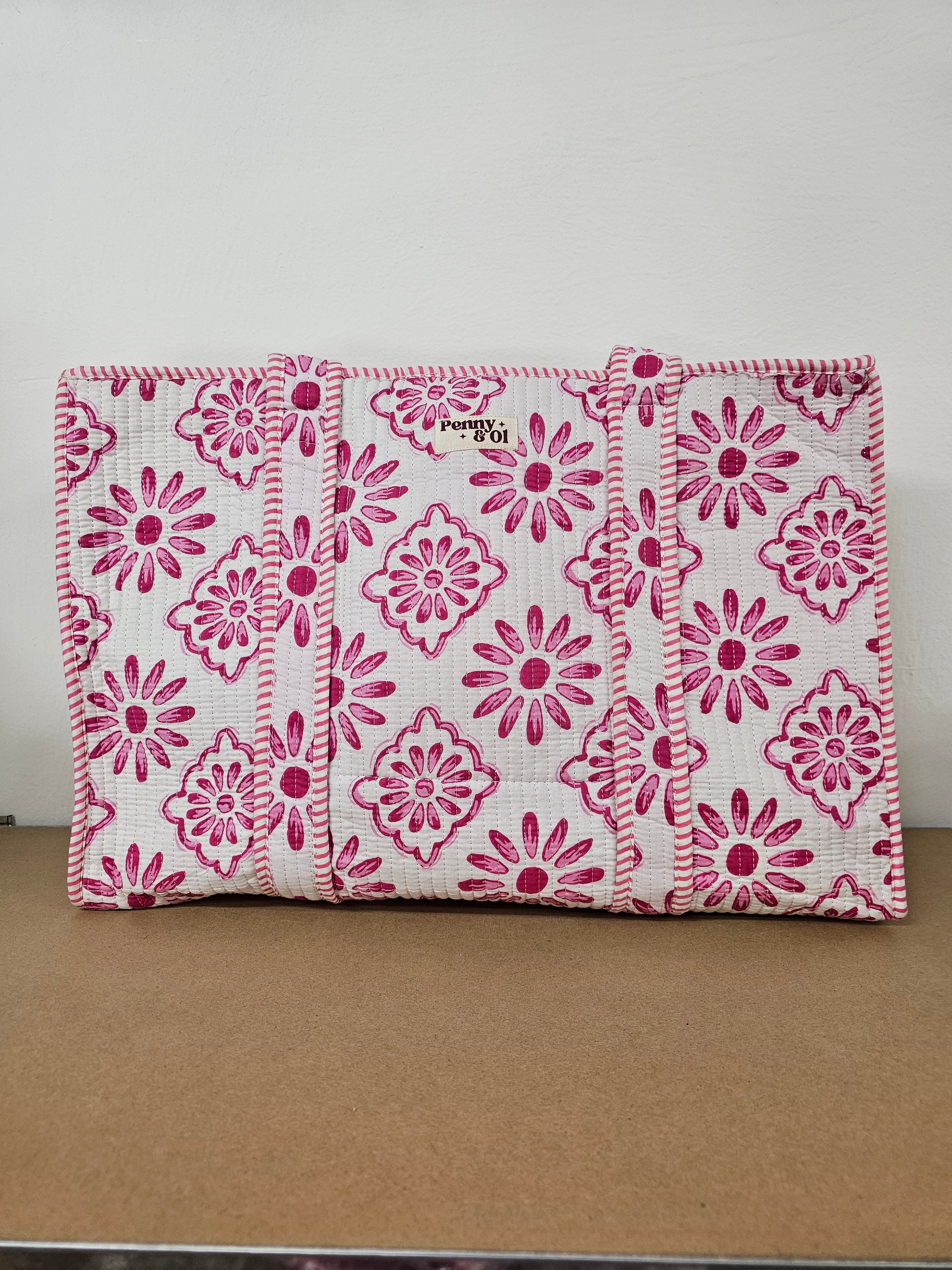 Pink Passion Collection. Cotton, handmade tote bags