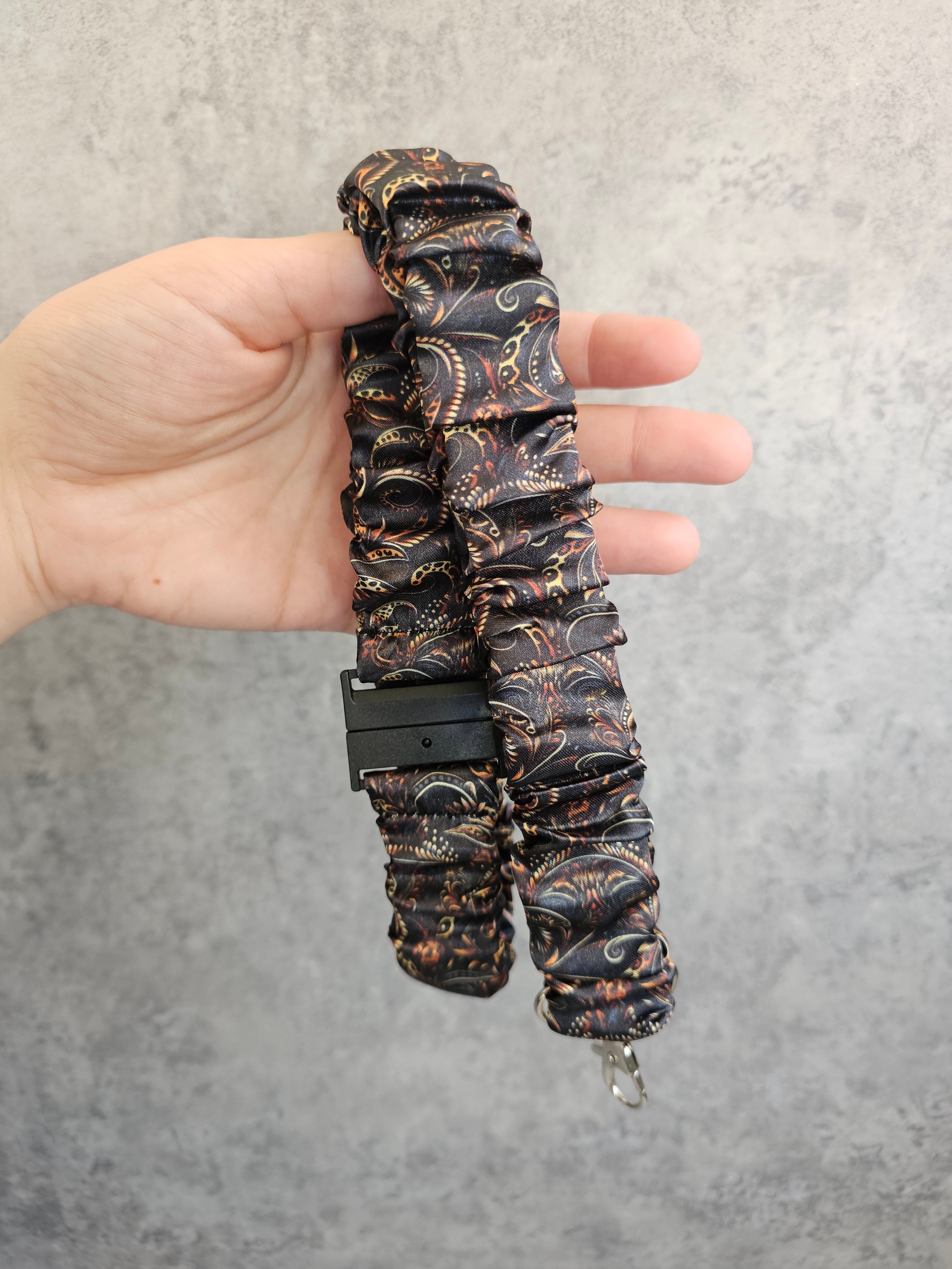 Feline Luxe Scrunchie Lanyard