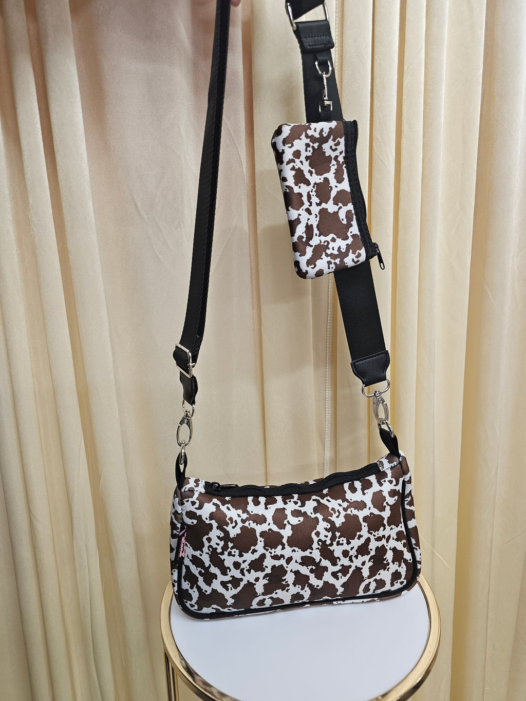 PLS Cross Body Bag, Extendable Strap, New in PLS neoprene handbag