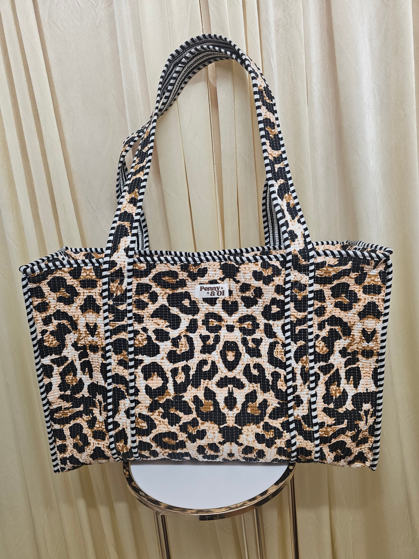 Leopard print collection, tote bags. Cotton tote bags all sizes.