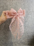Lace hair bow