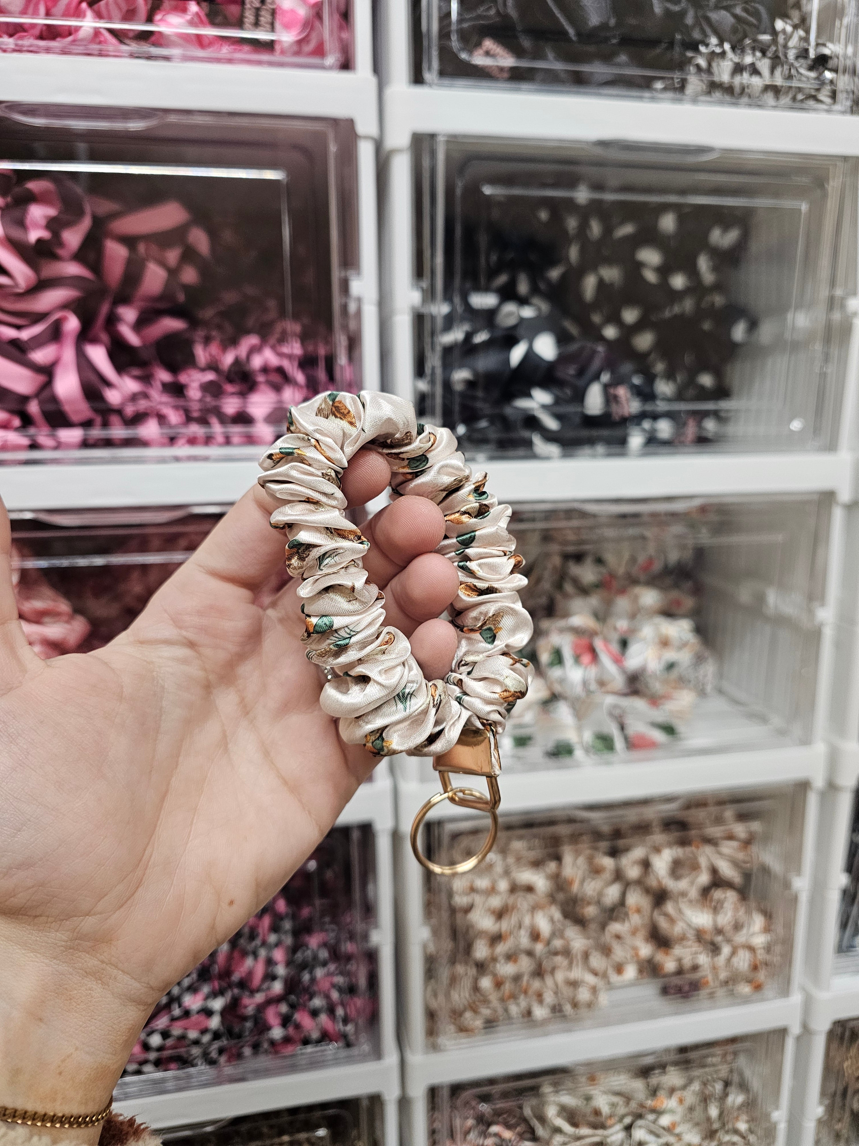 Duck Scrunchie Keyring