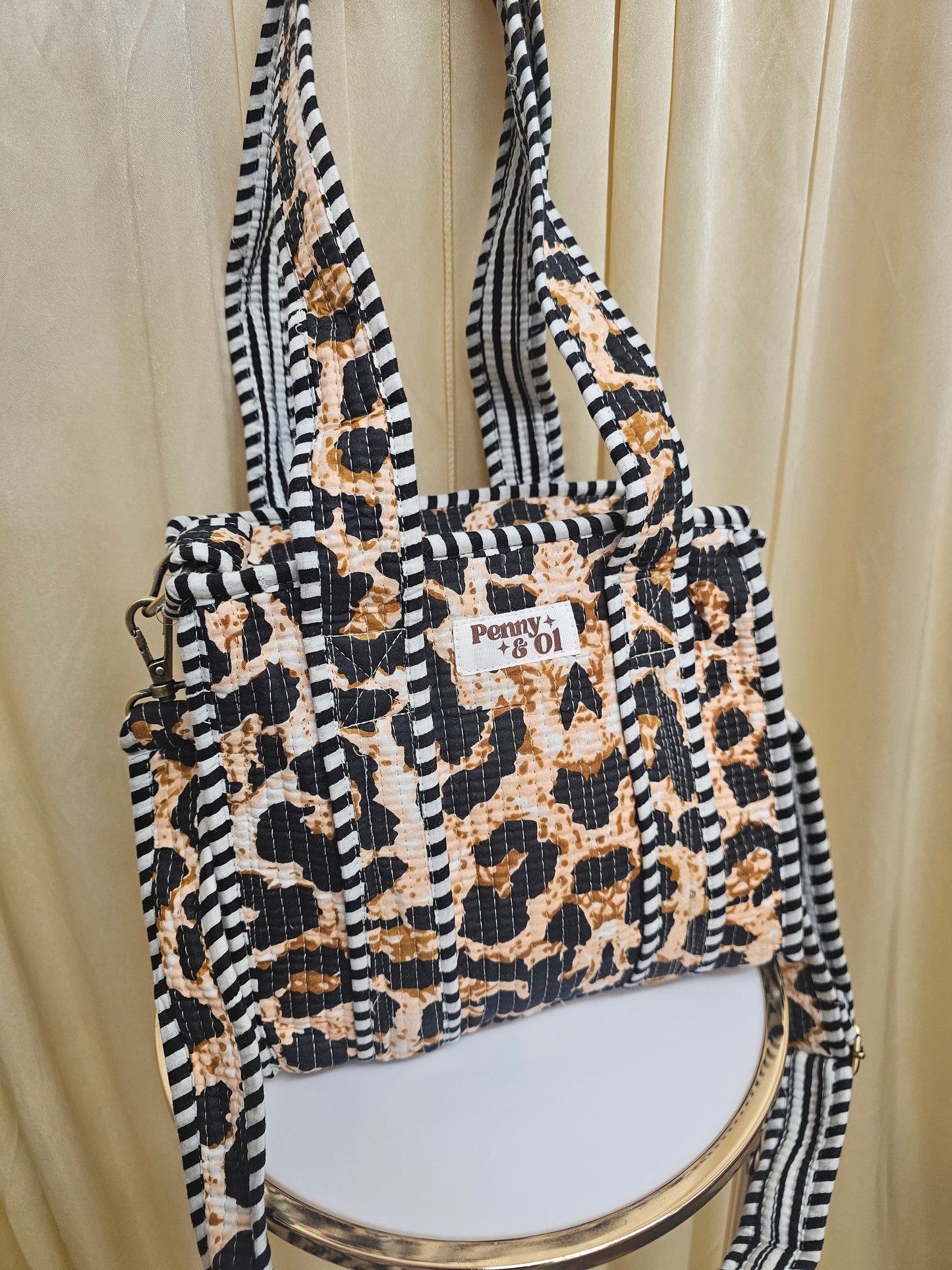 Leopard print collection, tote bags. Cotton tote bags all sizes.