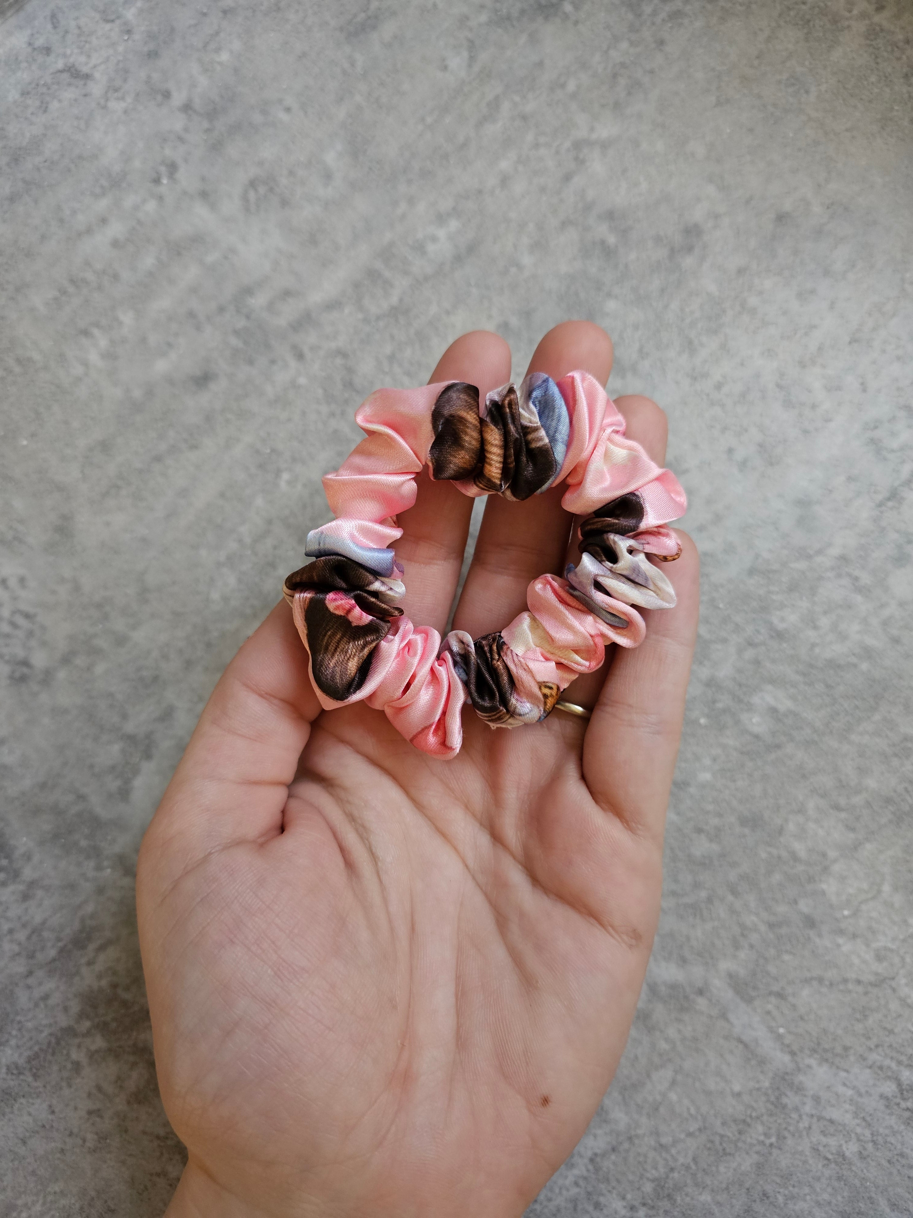 Scrunchie Girl Satin Hair Scrunchie Collection, Keyring, Lanyard